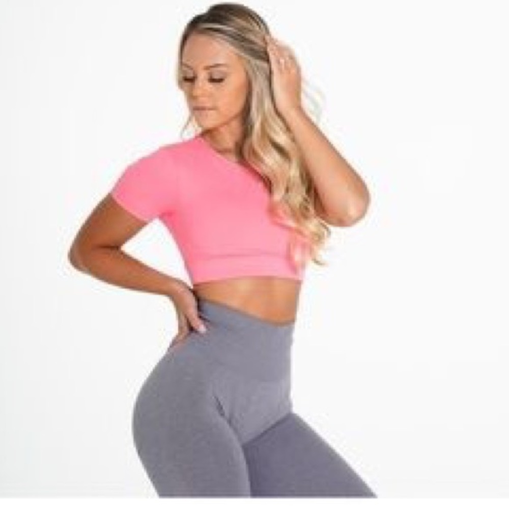 NVGTN Coral Open Back Tee